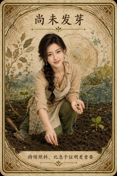 尚未发芽的希望与宁静播种时刻