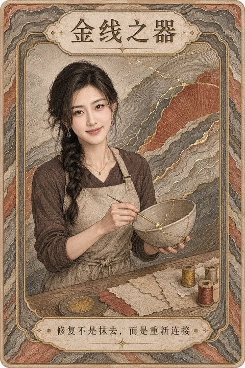 金线之器:在裂痕中重塑生命的纹理