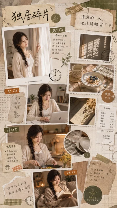 独居碎片生活手账：记录平凡日子的诗意