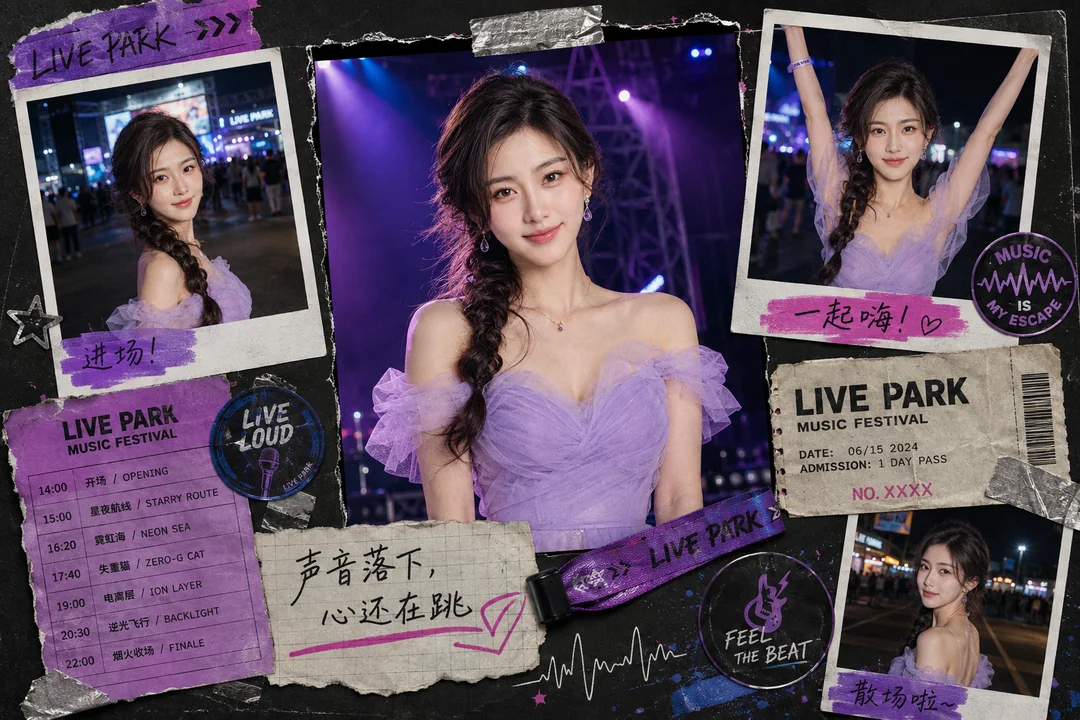音乐节纪念剪贴簿：重温现场的狂欢瞬间