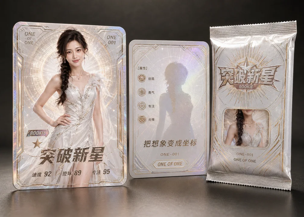 极稀有白金幻彩收藏卡牌全套展示