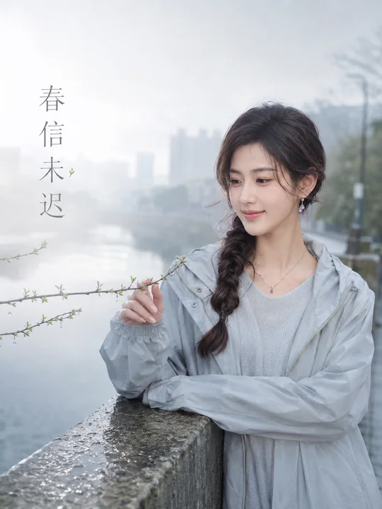 早春薄雾中的静谧观察者人格海报