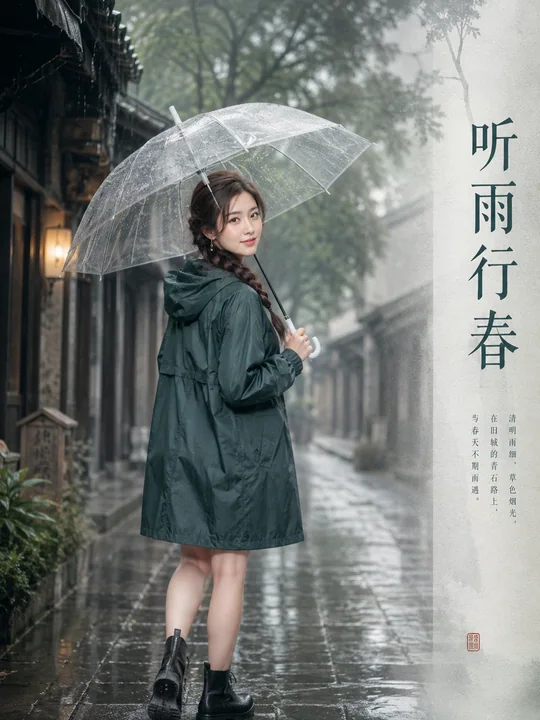 烟雨旧巷中的清明行春回眸