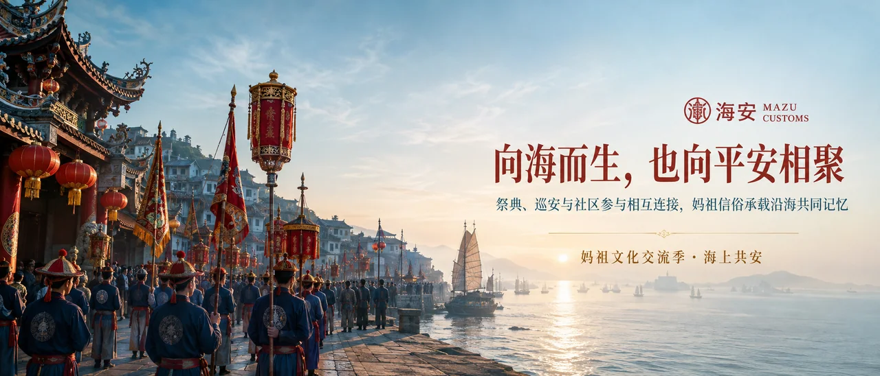 妈祖信俗海港礼俗超宽品牌主视觉