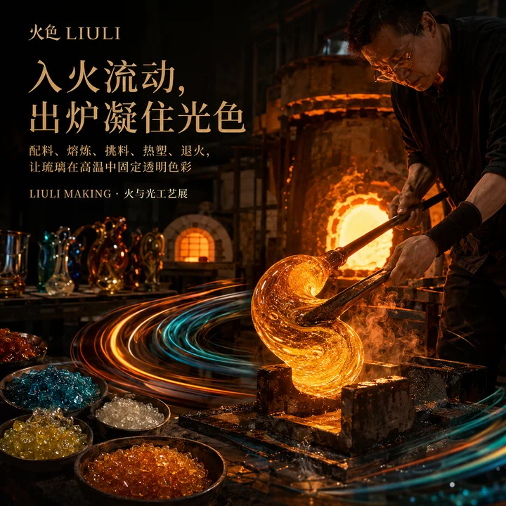 火色琉璃：入火流动出炉凝光的匠心之作