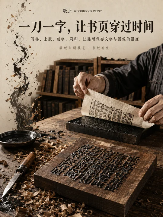 一刀一字:非遗雕版印刷文化展品牌视觉