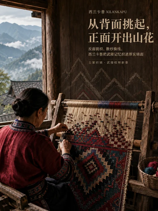 背后见匠心:西兰卡普非遗品牌海报