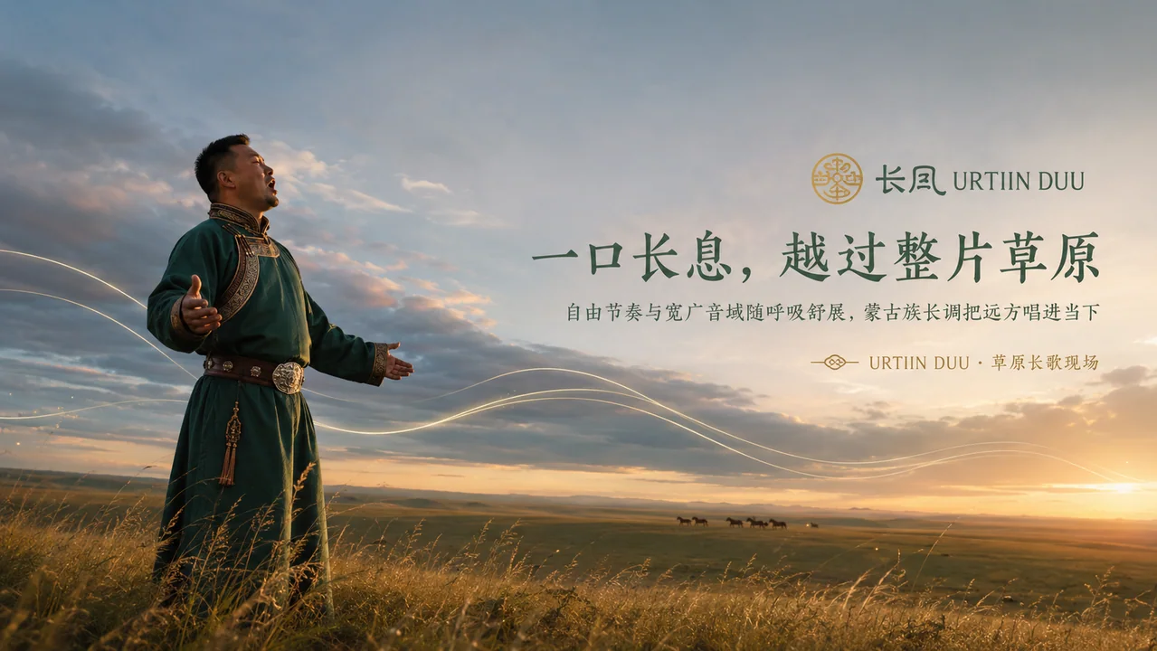 辽阔长调：夕光映照下的草原呼吸美学