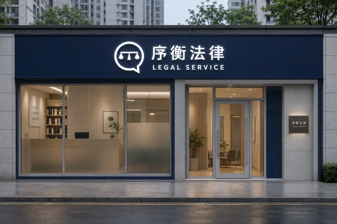 序衡法律社区服务机构门头设计