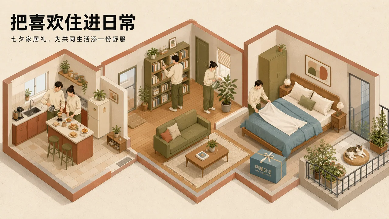 同屋日记:七夕等距微缩家居浪漫空间