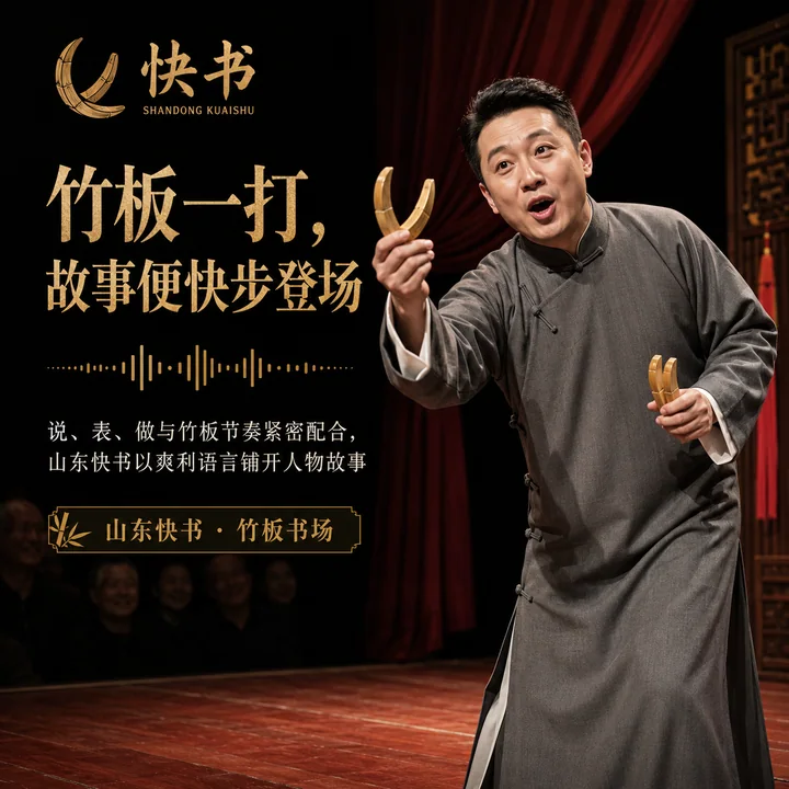 齐鲁韵味山东快书品牌视觉方图