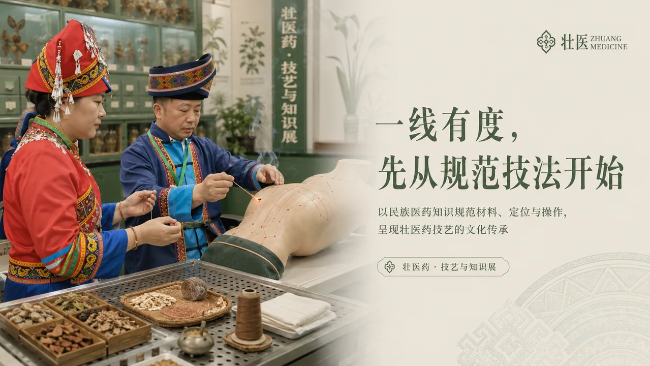 壮医药线点灸规范技法品牌视觉 KV