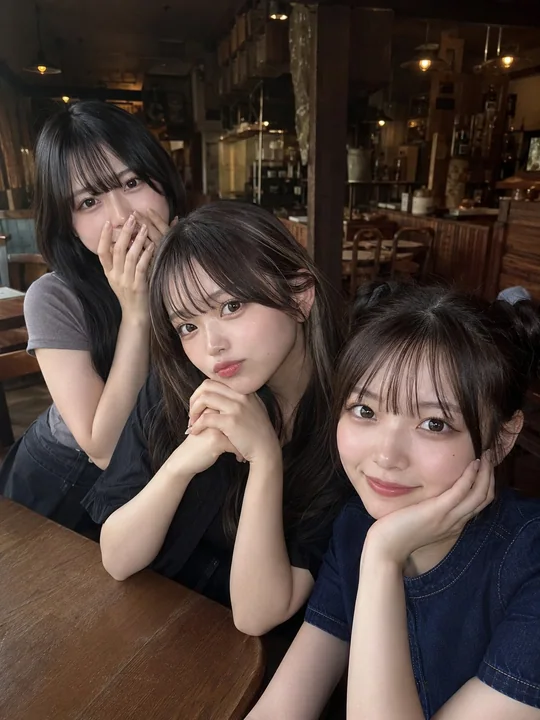 酒店床上的三位日系美少女写实随拍
