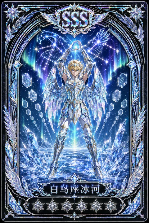 圣斗士星矢SSS收藏卡：白鸟座神圣衣冰河