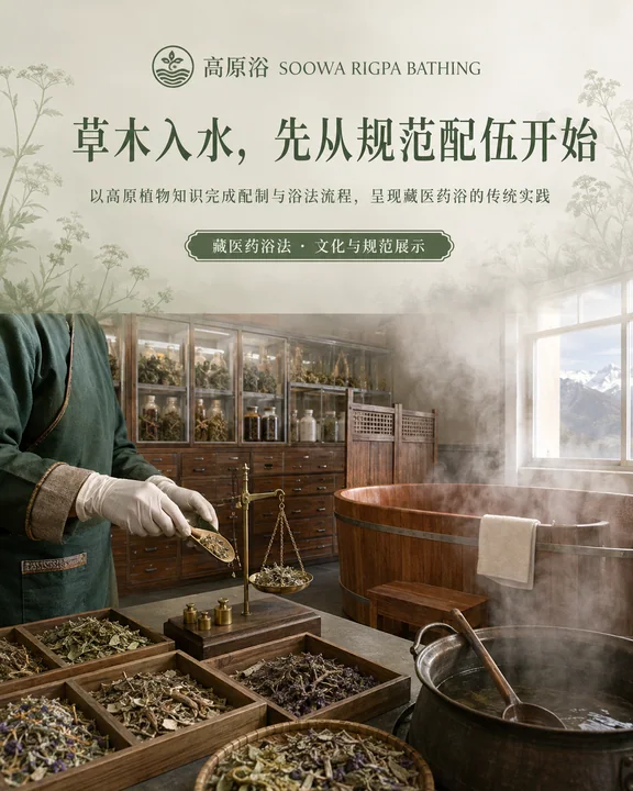 藏医药浴非遗品牌视觉封面