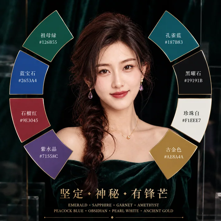 珠宝色系人格卡:坚定神秘的祖母绿之影