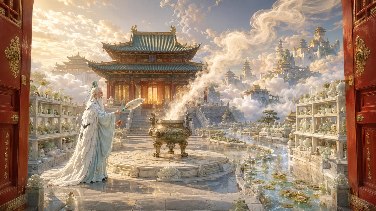 兜率丹庭云炉开光仙宫全景