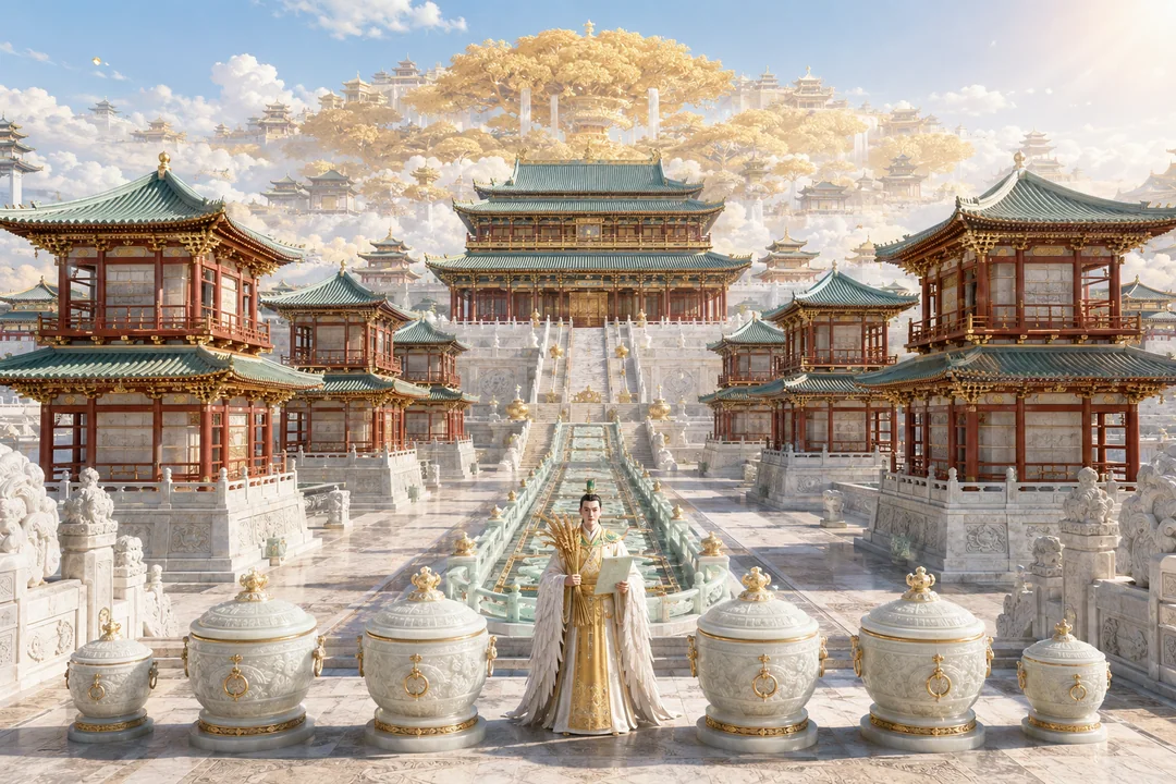 东方天宫职能空间:天仓丰穰殿全景