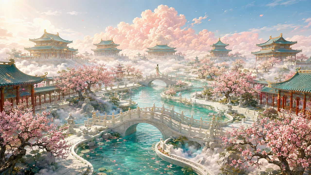 桃云仙苑：九曲花溪东方神话大景