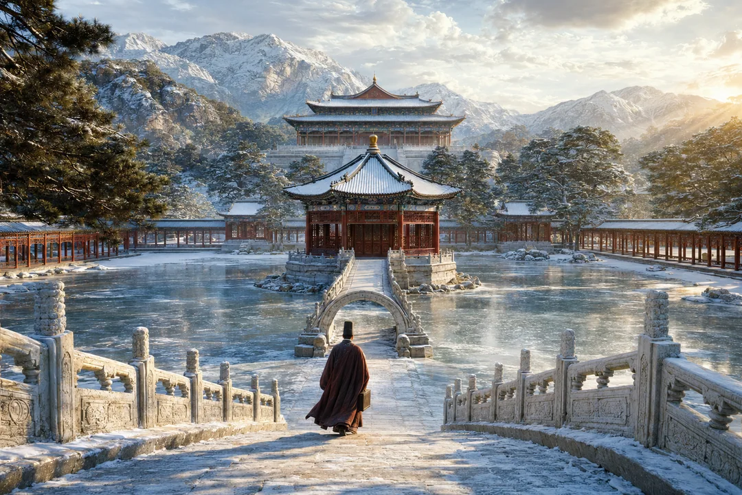 霁雪宫苑：北宋界画风皇家园林全景