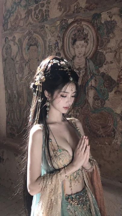 敦煌风梦核感自拍女性