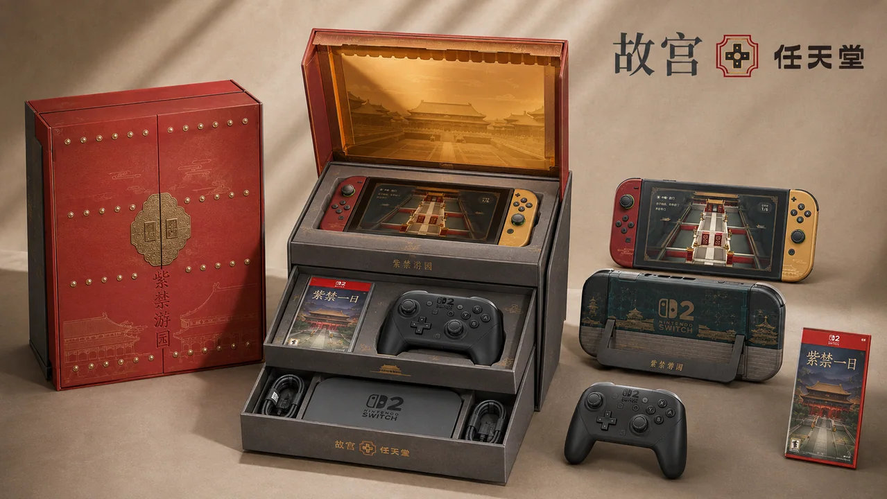 故宫联名任天堂紫禁游园高端全套礼盒