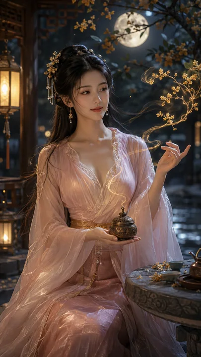 桂月宫香:唐风幻境中的端雅药官