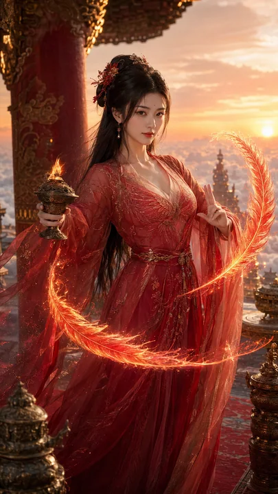 盛唐幻梦:朱雀宫司火圣女赤霞写真