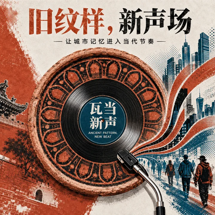 瓦当新声:汉代纹样与黑胶唱片的跨时空交响