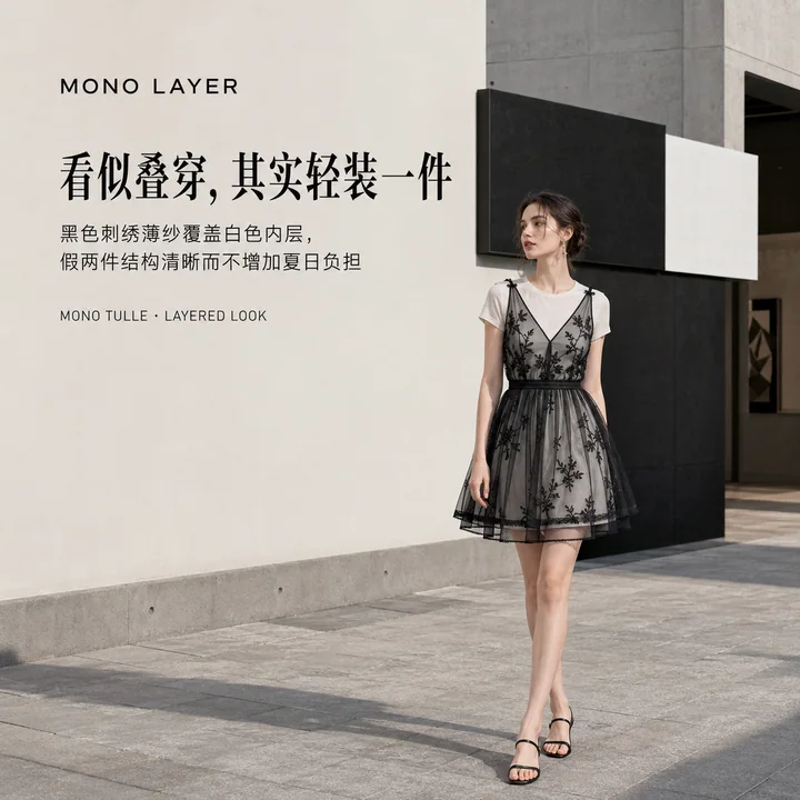 极简黑白叠穿美学当代画廊品牌视觉