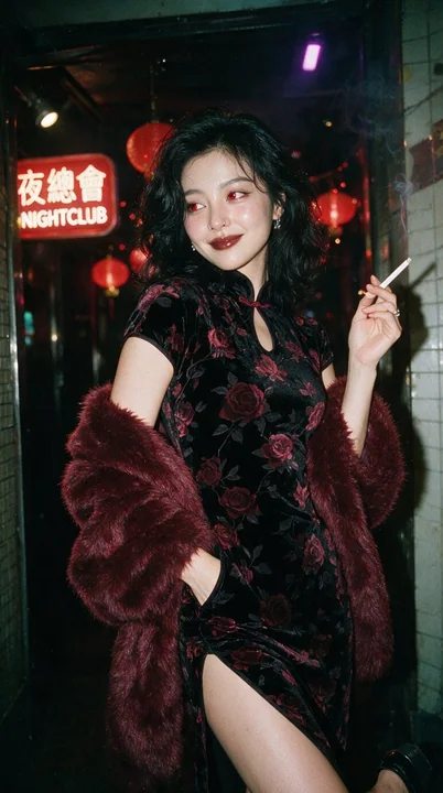 90年代香港复古电影感美艳佳人