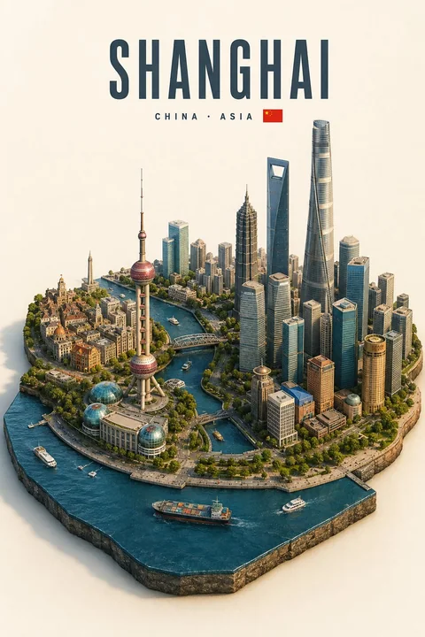 3D等距微缩地理景观建筑模型