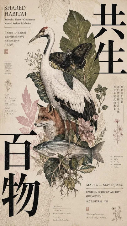 压角构图文化展览海报设计