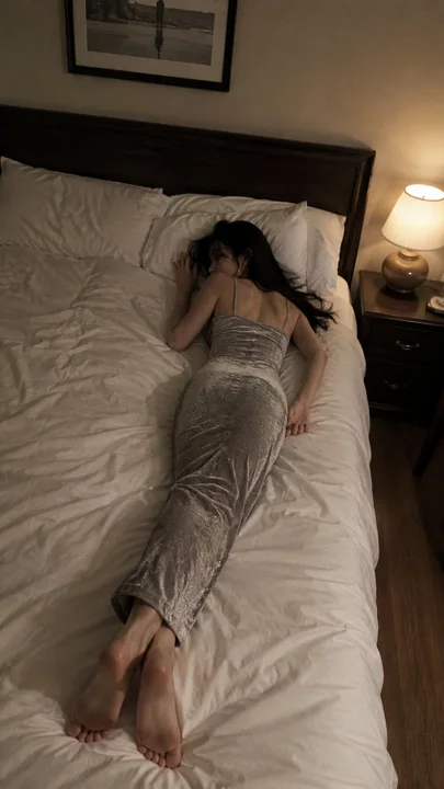 超写实旗袍女性卧室随拍
