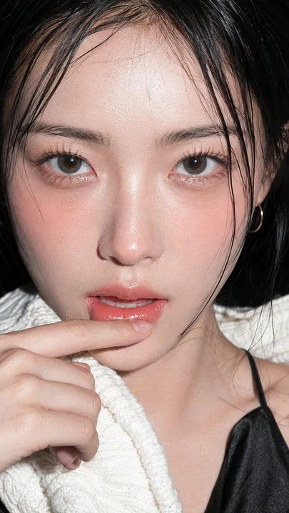 极近距离硬闪美妆微距人像