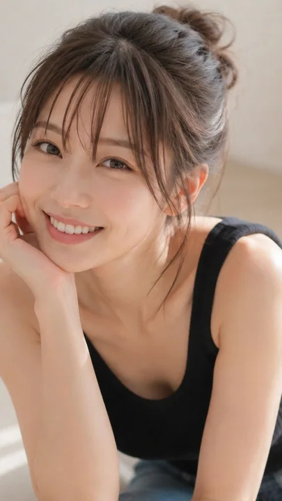 晨光溢满居室的治愈系日系女性人像