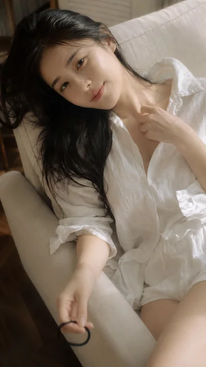 奶油色午后时光：韩国女偶像的恋人视角私密写真