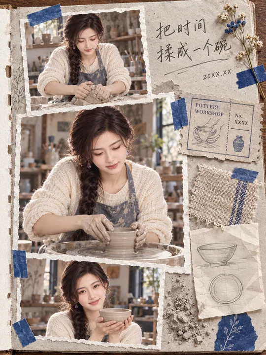 匠心时光:陶艺手作体验创意剪贴日记