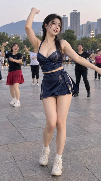 极简东方马面裙美学缎面人像抓拍