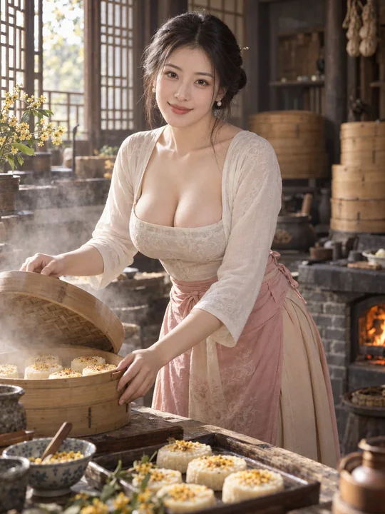 东方古典文学人物潘金莲写实写真