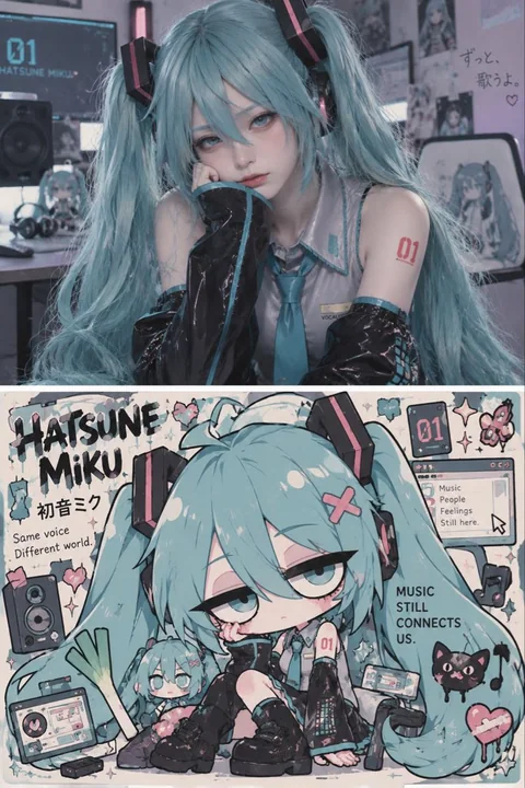 欧美独立动画厌世大头二头身设计