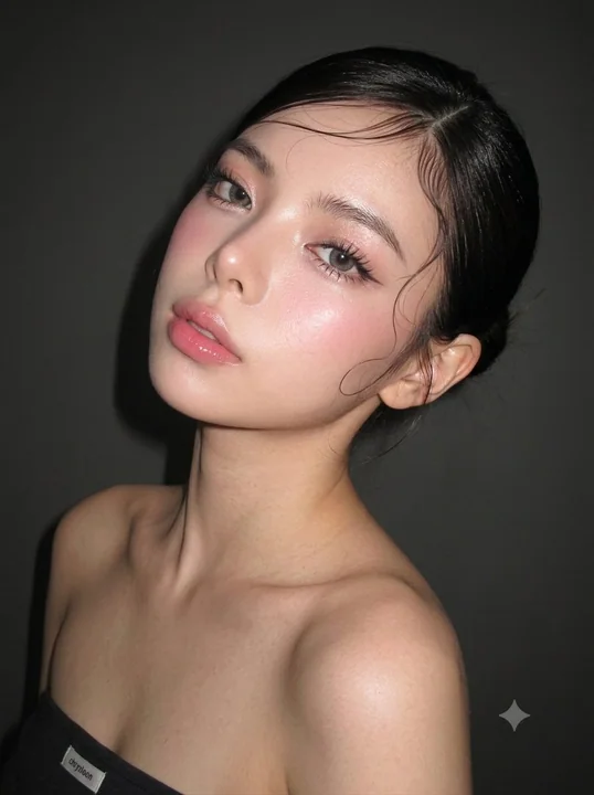超写实抖音水光肌复古数码相机人像