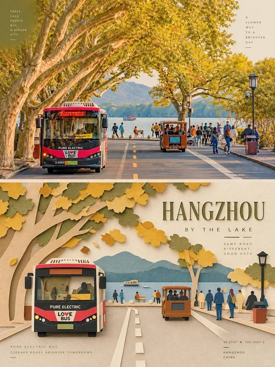 独立杂志感拼接纸艺海报