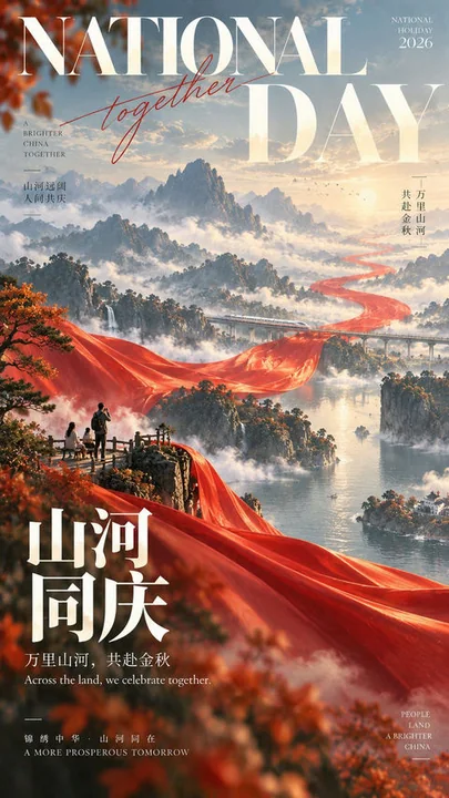 现代东方高级海报设计提示词