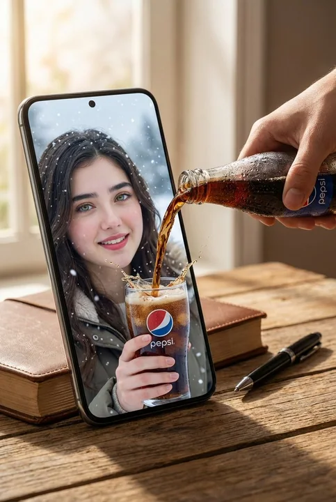 Une publicité fantaisiste de Coca-Cola transcendant les dimensions