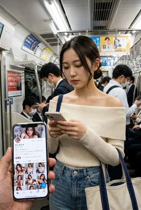 虚实交错：地铁偷拍推特网红的真容