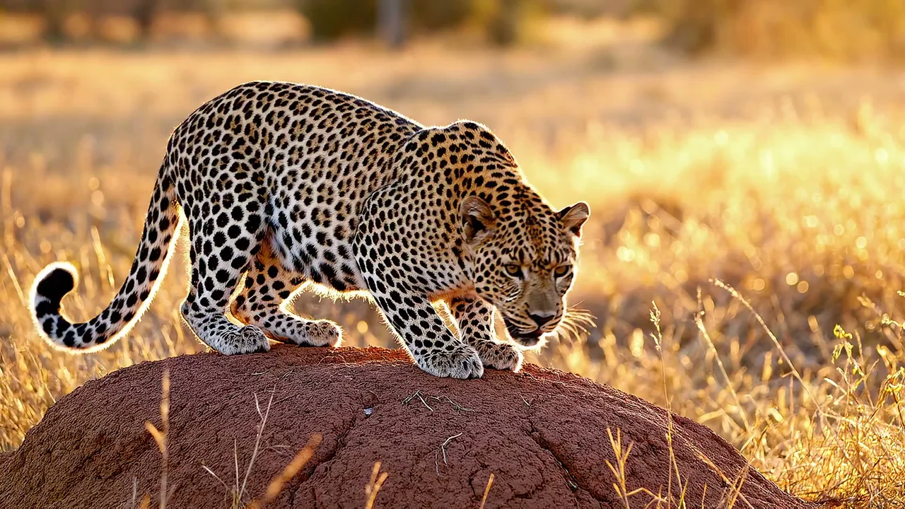Chasseur solitaire sous l'aube dorée