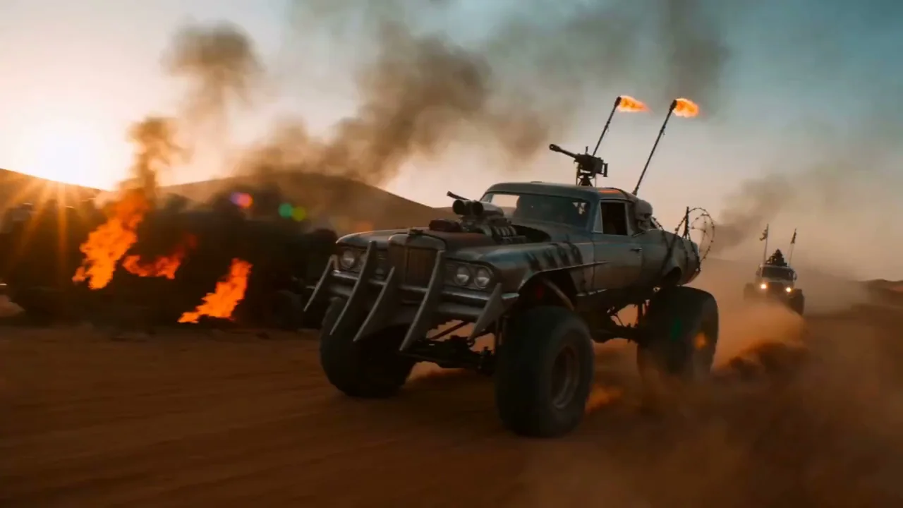 V8 المجنون سيارة الديناصورات في صحراء الرumble