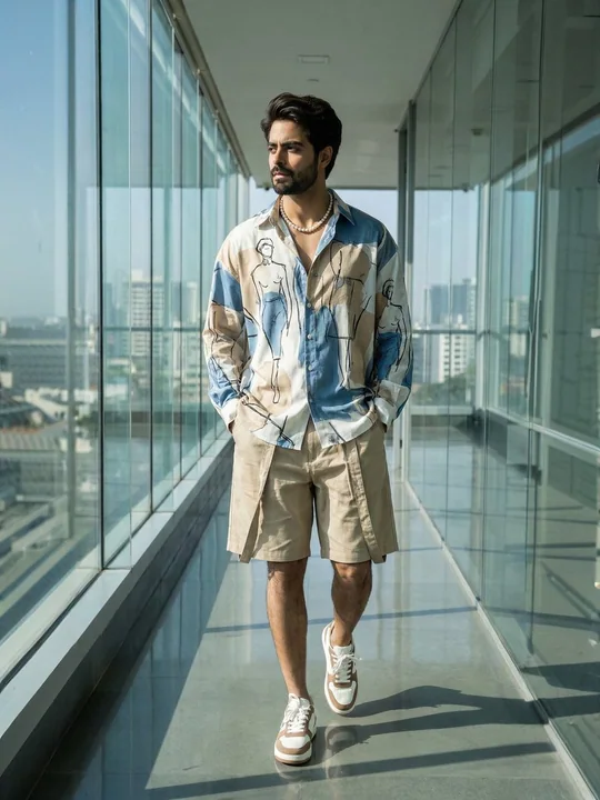 Urban Glamour: A Fashion Shoot in the Shadow of City Lights
