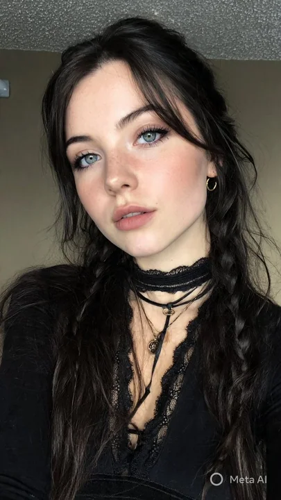 雰囲気感満点のE-girl ソフテイクゴシック風セルフィー